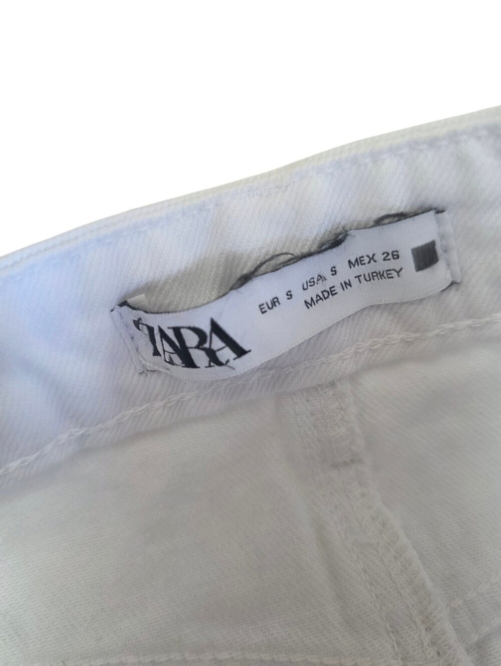 🧡Zara White Maxi Denim Skirt with Front Panel Detail - Picture 5 of 5